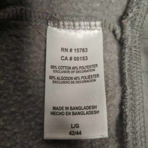 Champion WVU Men's L West Virginia Mountaineers Sweatshirt Crew Neck Gray EUC - Picture 8 of 8